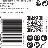 Bosch EXPERT M480 Schleifnetz für Trockenbauschleifer, 225 mm, K 180, 25 Stk.