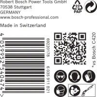 Bosch EXPERT M480 Schleifnetz für Trockenbauschleifer, 225 mm, K 120, 25 Stk.