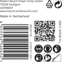 Bosch EXPERT M480 Schleifnetz für Trockenbauschleifer, 225 mm, K 80, 25 Stk.