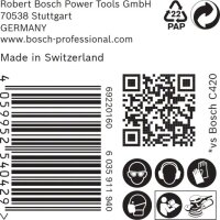 Bosch EXPERT M480 Schleifnetz für Exzenterschleifer, 150 mm, K 240, 50 Stück