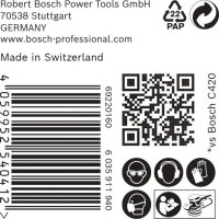 Bosch EXPERT M480 Schleifnetz für Exzenterschleifer, 150 mm, K 220, 50 Stück