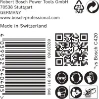 Bosch EXPERT M480 Schleifnetz für Exzenterschleifer, 150 mm, K 180, 50 Stück