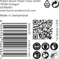 Bosch EXPERT M480 Schleifnetz für Exzenterschleifer, 150 mm, K 120, 50 Stück