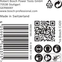 Bosch EXPERT M480 Schleifnetz für Exzenterschleifer, 150 mm, K 100, 50 Stück