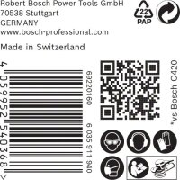 Bosch EXPERT M480 Schleifnetz für Exzenterschleifer, 150 mm, K 80, 50 Stück