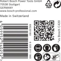 Bosch EXPERT M480 Schleifnetz für Exzenterschleifer, 125 mm, K 320, 50 Stück