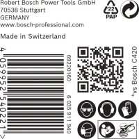 Bosch EXPERT M480 Schleifnetz für Exzenterschleifer, 125 mm, K 180, 50 Stück