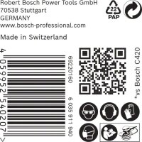 Bosch EXPERT M480 Schleifnetz für Exzenterschleifer, 125 mm, K 120, 50 Stück