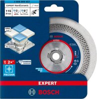 Bosch EXPERT HardCeramic X-LOCK Diamanttrennscheiben, 115 x 22.23 x 1.4 x 10 mm