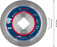 Bosch EXPERT HardCeramic X-LOCK Diamanttrennscheiben, 115 x 22.23 x 1.4 x 10 mm