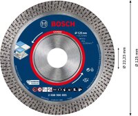 Bosch EXPERT HardCeramic Diamanttrennscheiben, 125 x 22,23 x 1,4 x 10 mm