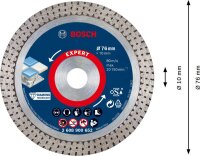 Bosch EXPERT HardCeramic 76 mm Diamanttrennscheiben 76 x 1,5 x 10 mm.