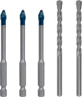 Bosch EXPERT HEX-9 HardCeramic Bohrer Mixed Set,...