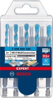 Bosch EXPERT HEX-9 MultiConstruction Bohrer-Set, 5,5/6/6/7/8 mm, 5-tlg.