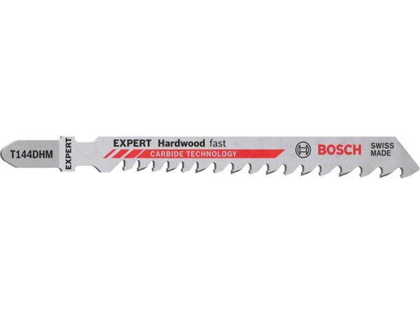 Bosch EXPERT ‘Hardwood Fast’ T 144 DHM Stichsägeblatt, 3 Stück. Für Stichsägen