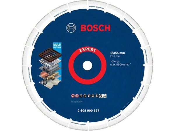 Bosch EXPERT Diamond Metal Wheel Trennscheibe, 355 x 25,4 mm. Für Benzinsägen