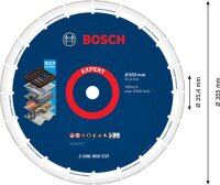 Bosch EXPERT Diamond Metal Wheel Trennscheibe, 355 x 25,4 mm. Für Benzinsägen