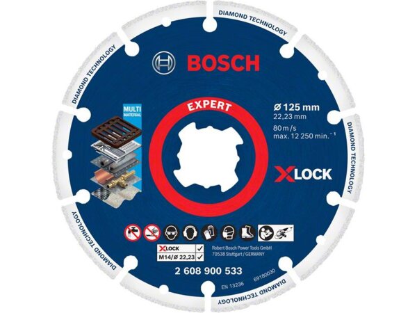 Bosch EXPERT Diamond Metal Wheel X-LOCK Trennscheibe, 125 x 22,23 mm