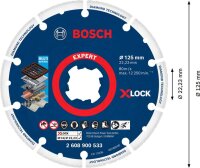 Bosch EXPERT Diamond Metal Wheel X-LOCK Trennscheibe, 125 x 22,23 mm