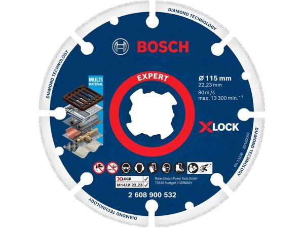 Bosch EXPERT Diamond Metal Wheel X-LOCK Trennscheibe, 115 x 22,23 mm