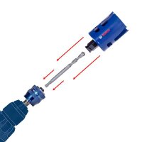 Bosch EXPERT Power Change Plus Adapter, 11 mm, HSS-G-Bohrer, 7,15 x 105 mm, 2-tlg.