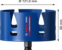 Bosch EXPERT Construction Material Lochsäge, 121 x 60 mm. Für Dreh- und Schlagbohrer