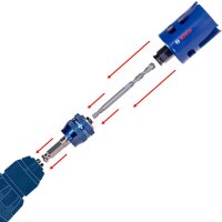 Bosch EXPERT Construction Material Lochsäge, 102 x 60 mm. Für Dreh- und Schlagbohrer