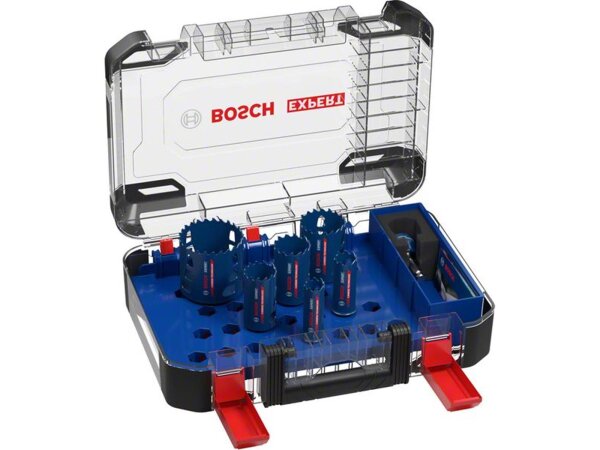 Bosch EXPERT Tough Material Lochsäge-Set, 22/25/35/40/51/68 mm, 9-tlg.