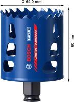 Bosch EXPERT Tough Material Lochsäge, 64 x 60 mm. Für Dreh- und Schlagbohrer