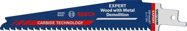 Bosch EXPERT Wood with Metal Demolition S967XHM Säbelsägeblatt, 10 Stück