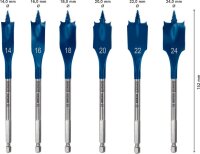 Bosch EXPERT SelfCut Speed Flachfräsbohrer-Set, 14/16/18/20/22/24 mm, 6-tlg.