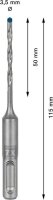 Bosch EXPERT SDS plus-7X Hammerbohrer, 3,5 x 50 x 115 mm. Für Bohrhämmer