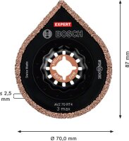 Bosch EXPERT 3 max AVZ 70 RT4 Platte, 70 mm, 10 Stück