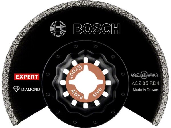 Bosch EXPERT Grout Segment Blade ACZ 85 RD4 Blatt für Multifunktionswerkzeuge, 85 mm