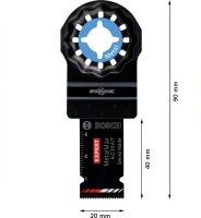 Bosch EXPERT MetalMax AIZ 20 AIT Blatt für Multifunktionswerkz., 40 x 20 mm, 5 Stück