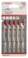 Bosch Stichsägeblatt T 102 H Clean for PVC, 5er-Pack