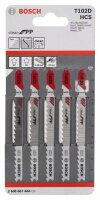 Bosch Stichsägeblatt T 102 D Clean for PP, 5er-Pack