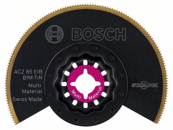 Bosch BIM-TiN Segmentsägeblatt ACZ 85 EIB, Multi Material, 85 mm, 10er-Pack