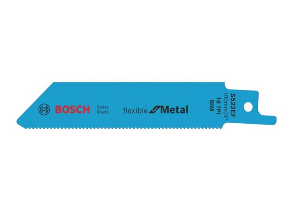 Bosch Säbelsägeblatt S 522 EF, Flexible for Metal, 2er-Pack