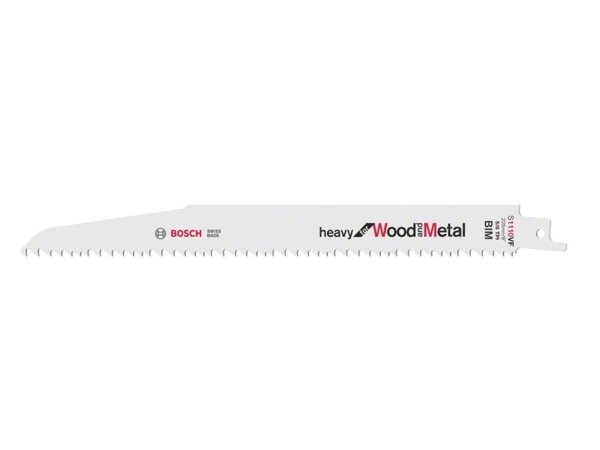 Bosch Säbelsägeblatt S 1110 VF Heavy for Wood and Metal, 25er-Pack