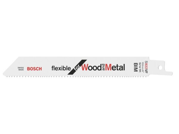 Bosch Säbelsägeblatt S 922 VF, Flexible for Wood and Metal, 25er-Pack