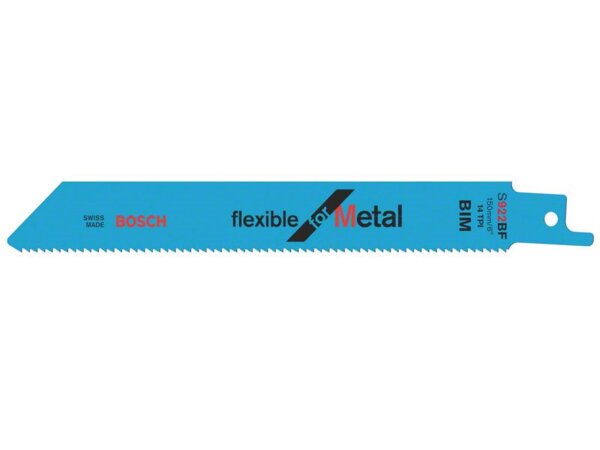 Bosch Säbelsägeblatt S 922 BF, Flexible for Metal, 25er-Pack