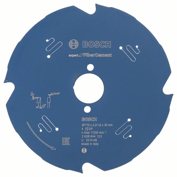 Bosch Kreissägeblatt Expert for Fibre Cement, 170 x 30 x 2,2 mm, 4