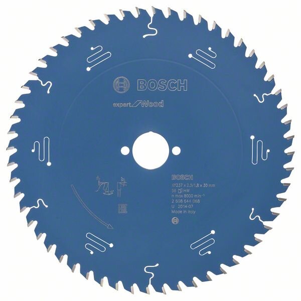 Bosch Kreissägeblatt Expert for Wood, 237 x 30 x 2,5 mm, 56