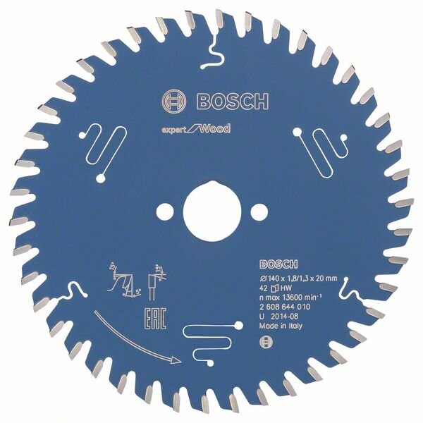 Bosch Kreissägeblatt Expert for Wood, 140 x 20 x 1,8 mm, 42