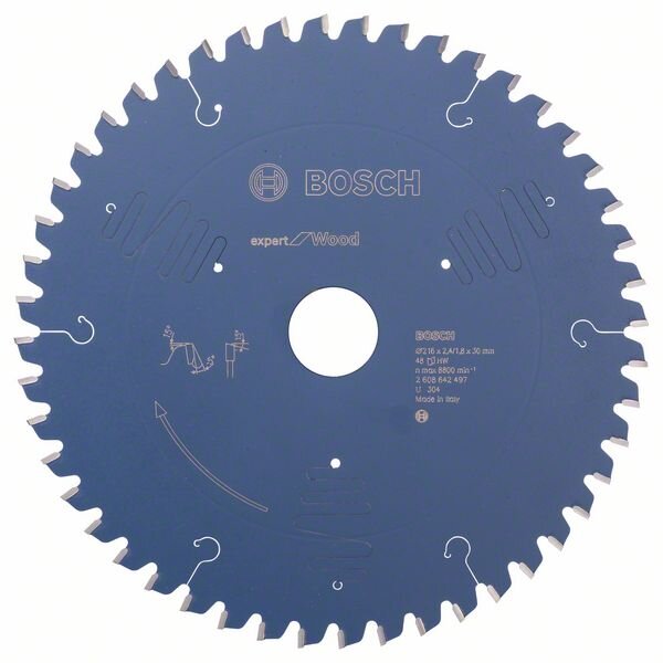 Bosch Kreissägeblatt Expert for Wood, 216 x 30 x 2,4 mm, 48