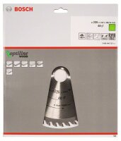 Bosch Kreissägeblatt Optiline Wood für Handkreissägen, 235 x 30/25 x 2,8 mm, 48