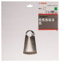 Bosch Kreissägeblatt Optiline Wood für Kapp- und Gehrungssägen, 216 x 30 x 2,8 mm, 60