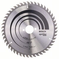 Bosch Kreissägeblatt Optiline Wood für Handkreissägen, 200 x 30 x 2,8 mm, 48