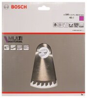 Bosch Kreissägeblatt Multi Material, 180 x 30/20 x...